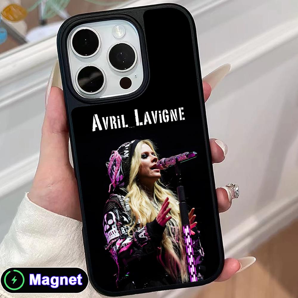Avril Lavigne Matte Surface Magsafe Mobile Phone Case for iPhone 17 16 15 14 13 12 11 Air Pro Max Plus Colorful Cover