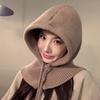 Pullover Hat Ear Protection Hat Beanie Hat Knitted Scarf Fashion Balaclava Hat  Streetwear