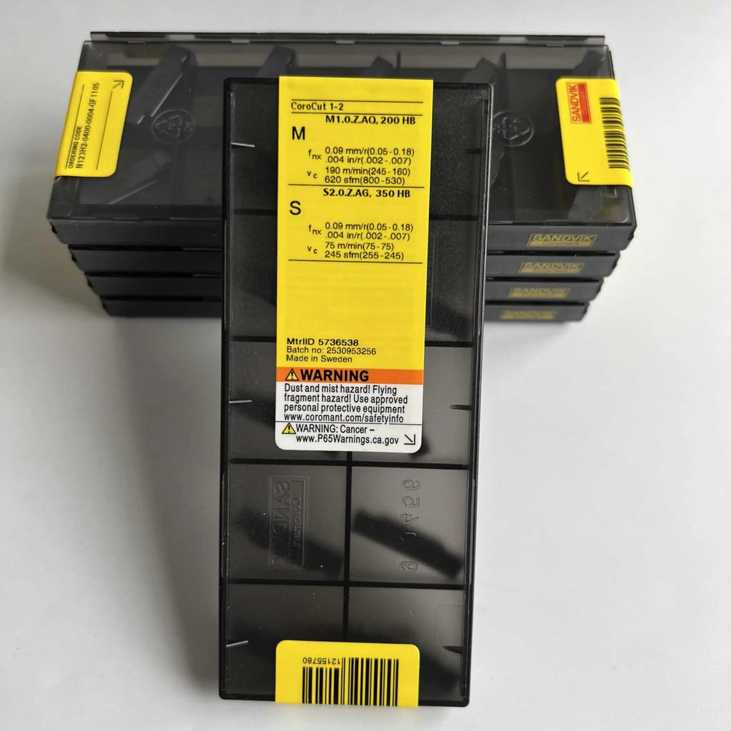 Original Sandvik / N123H2-0400-0004-GF 1105  / CNC Lathe Carbide Blade 10 Pcs