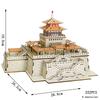 3D Ancient Town Of Fenghuang Jigsaw Wood Puzzle Building Architecture Diy Educational Toys For Children Kids Wooden House Model