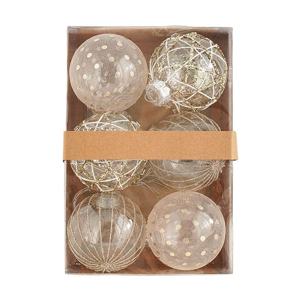 80mm 3.15 Christmas Ball Ornaments Ornament Festive Ornaments Crafted From Plastic Enhances Festive Atmosphere