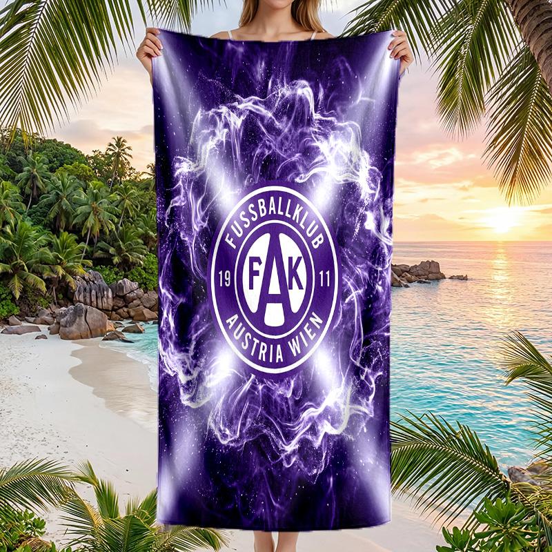 Austria Wien FC stampa Asciugamano da Spiaggia Quick Dry Microfibra Assorbente Portatile da Viaggio Asciugamano da Nuoto