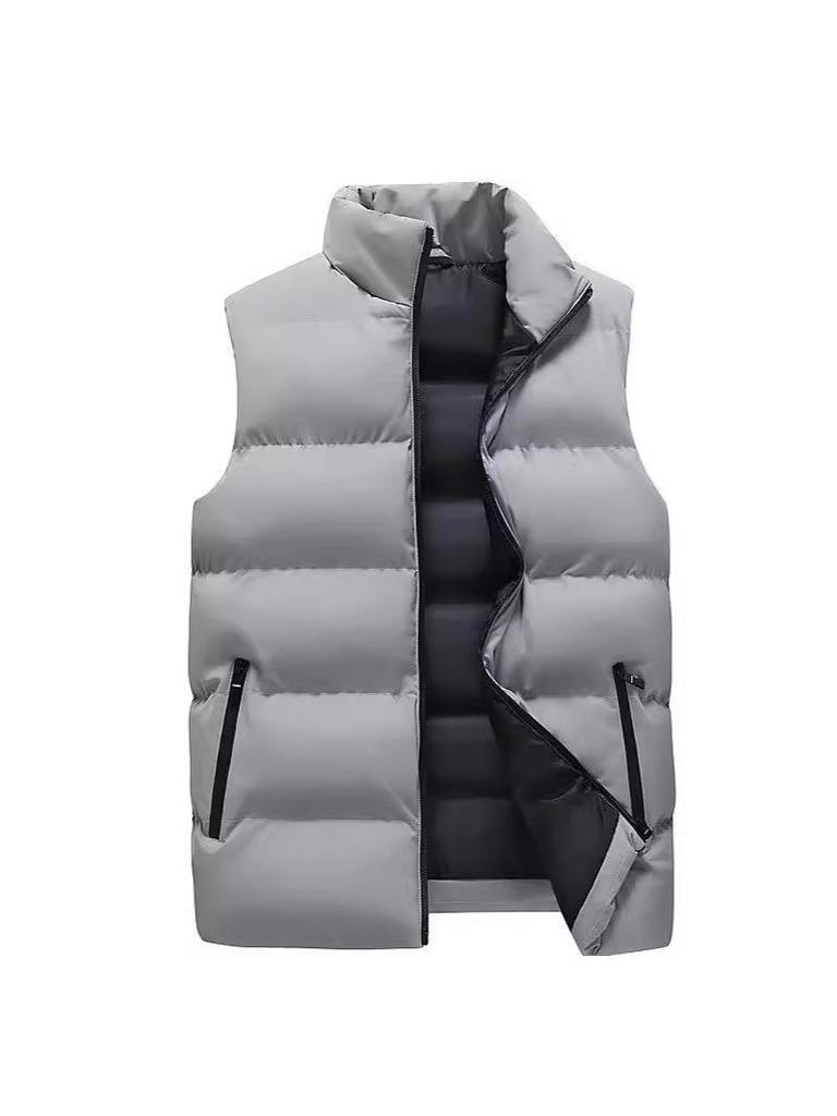 Men's Plus Size Warm Sleeveless Down Vest for Autumn & Winter
