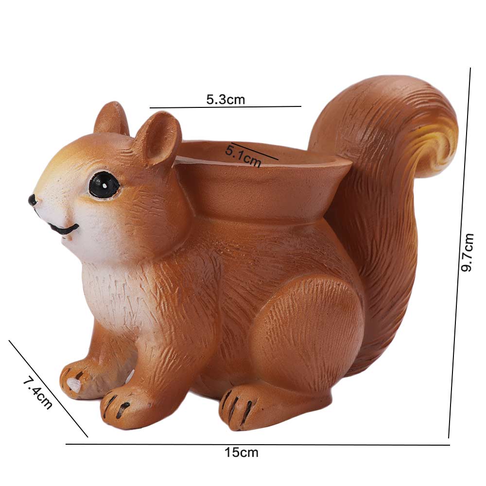 Handmade Squirrel Succulent Flowerpot Resin Succulents Plant Pots Living Room Decoration