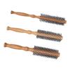 3pcs Round Hair Brush Portable Travel Size Anti Static Handle Wooden Styling Brush for Men Women