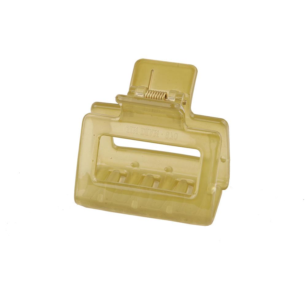 4pcs Set  Plastic Hair Claw Small Size Transparent Color Square Hair Clip Shark Clips Girls Women Hair Accessories