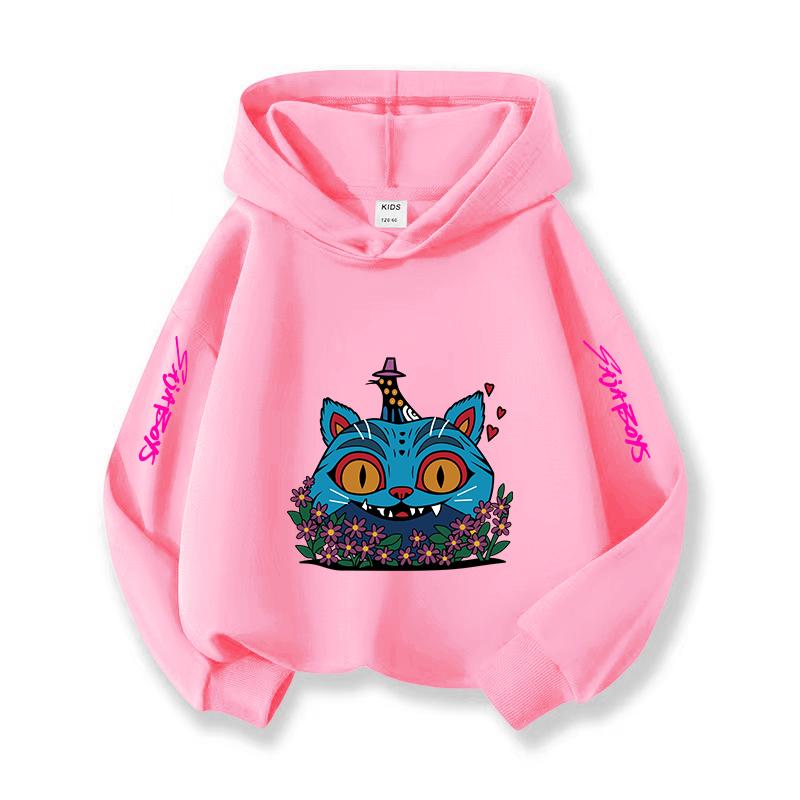 2025 Popular Kpop Christmas Casual Children's Hooded Sweatshirt Korean Wave Style Limited Edition Witch Hunting Fan Essential Girl Top