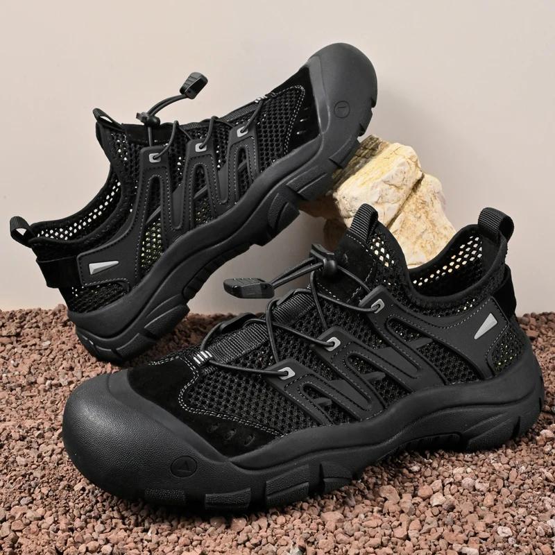 Fashion Breathable Men Mesh Shoes Classic Running Sneakers for Man Outdoor Light Casual Sandals Comfortable Slip On Walking Shoes Hombre
