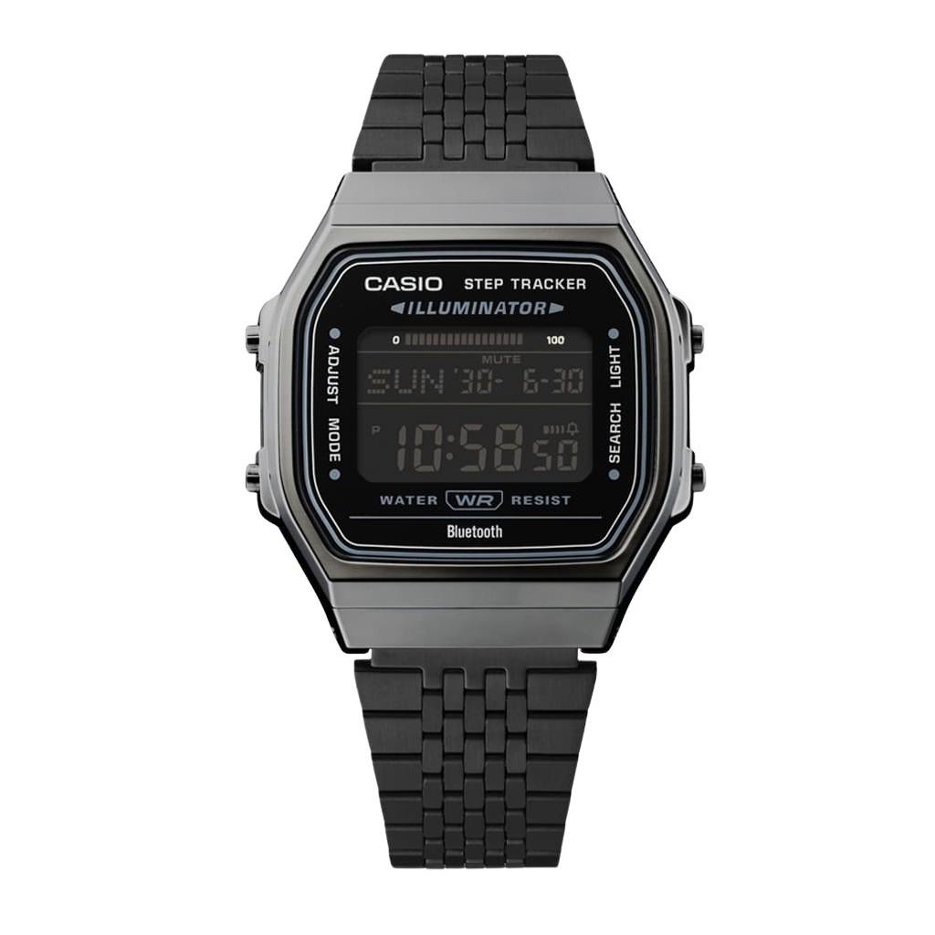 Casio Vintage Digital Smartphone Link Stainless Steel Quartz ABL-100WEGG-1B Unisex Watch