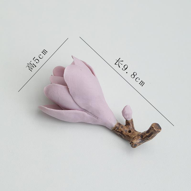 Ceramic Handicrafts Magnolia Handcrafted Ceramic Decorative Ornaments Aromatherapy Base Sandalwood Incense Burner Home Decor