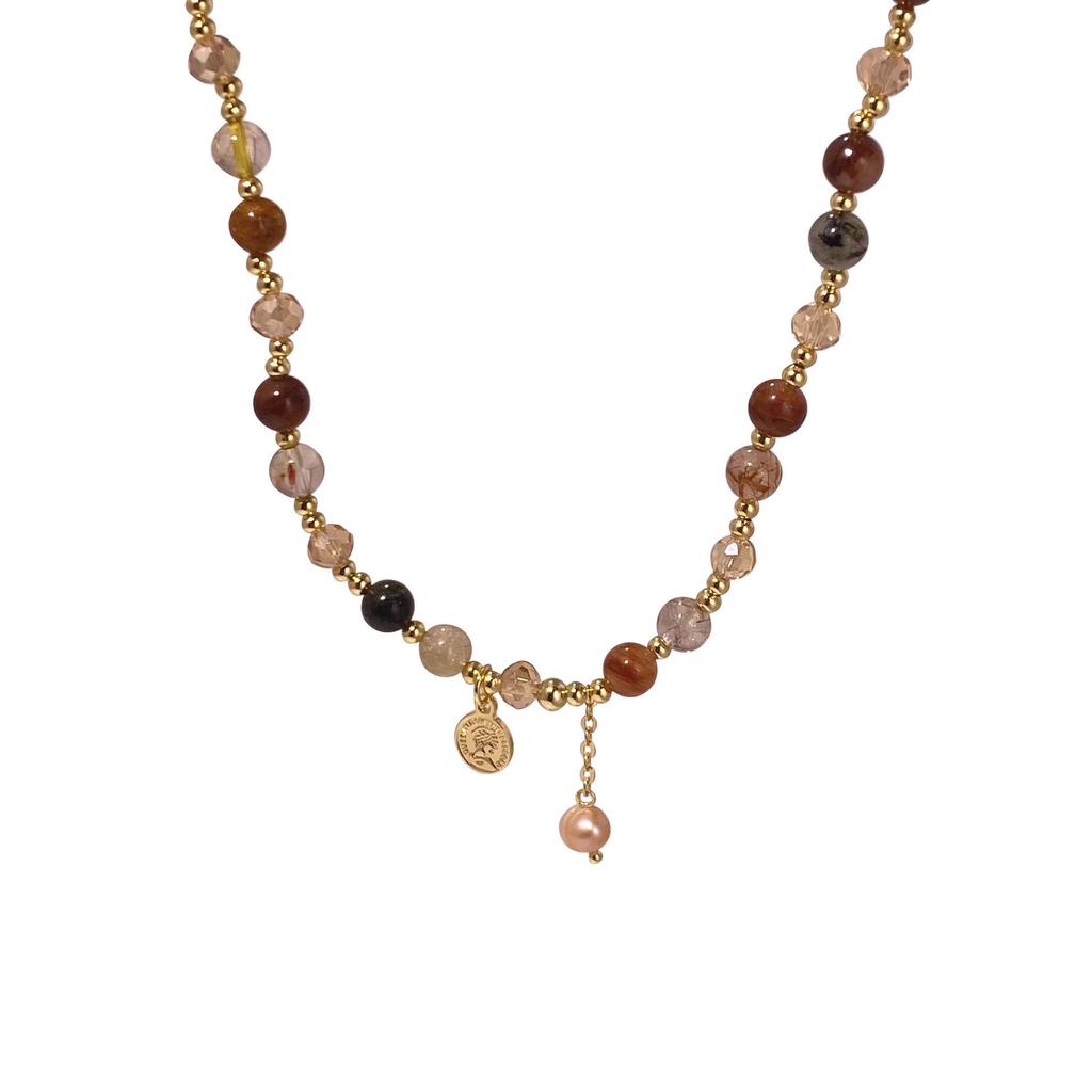 Double-Layer Pearl Beaded Bracelet: Light Luxury Retro Design for Women