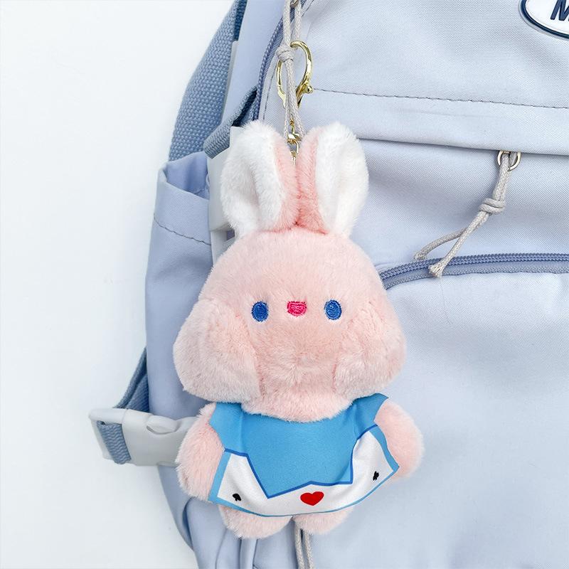 

Cute Plush Doll Lilith Apron Rabbit Doll Small Pendant Toy Doll Doll Bag Keychain Length about 17cm