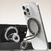 Strong Magnetic Phone Stand Holder for iPhone 16/17 & Xiaomi - Dual Side Folding Ring Magsafe Car Mount Bracket with Adjustable Viewing Angles