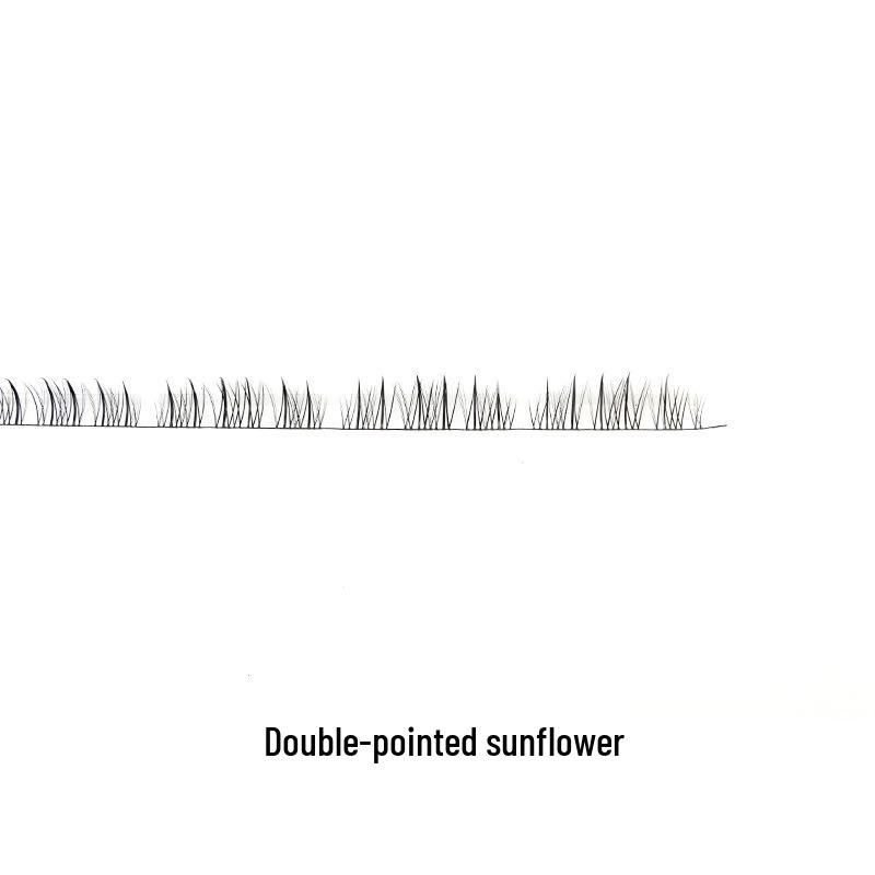 Multi-Style DIY Natural Dense Semi-Finished Pre-Curved Segmented Half-Lash Eyelashes