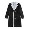 Men's Wool Jacket Warm Winter Trench Long Outwear Button Smart Overcoat Coats