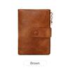 Double Zipper Women's Wallet Minimalist Short Three Layer Large Capacity Purse Card Holder ID Card Credit Bank Card Holder Money Bag