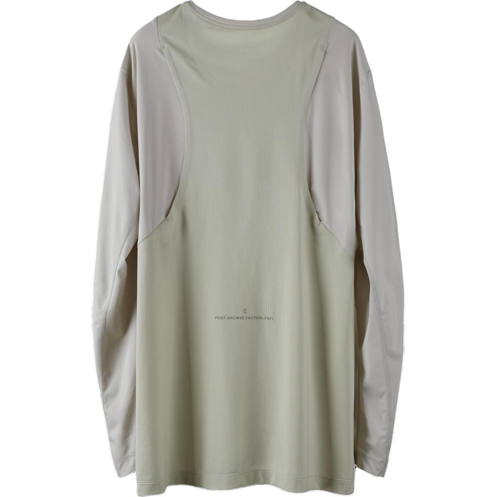 On Ang Pao X Post Archive Faction Current Form 1.0 Pullover Round Neck Long Sleeve T-Shirt Men T-Shirts Gray-White Gray-Green 1UE10111954