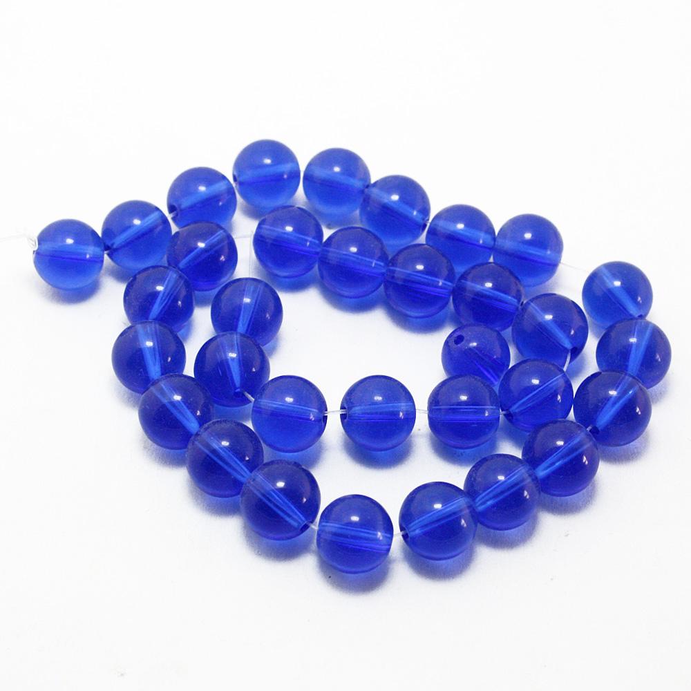 

29-75шт стеклянные круглые бусины для изготовления ювелирных изделий DIY браслет-ожерелье 10mm 33pcs