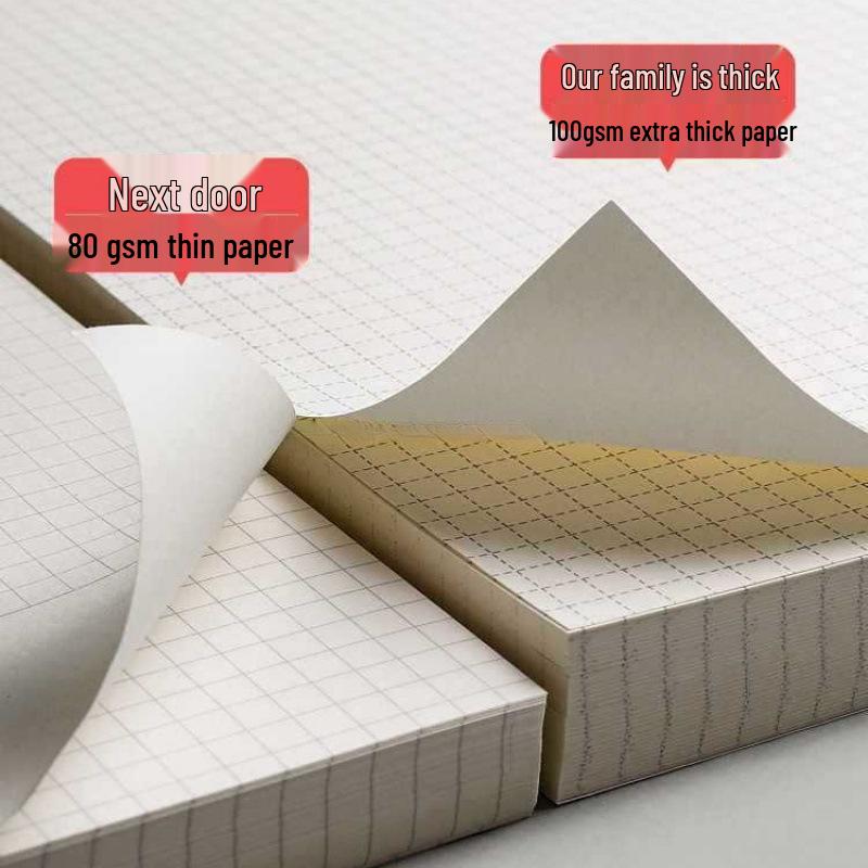 Large A4 Grid Softcover Mind Map Notebook for Exams