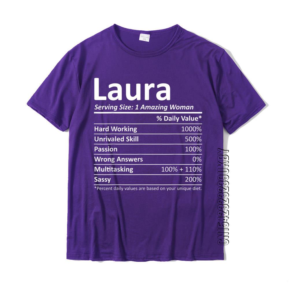 LAURA Nutrition Personalized Name Funny Christmas Gift Idea T-Shirt Prevailing Casual Tshirts Cotton Men's Tees Classic
