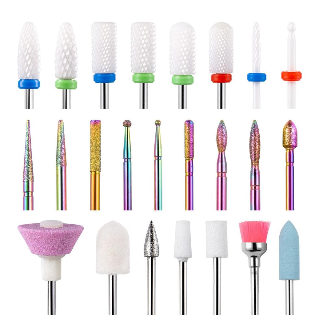 Nail Art Remover Grinding Head, Ceramic Stainless Steel Universal Grinding Head Polishing, Quick Nail Remover Grinding Tool