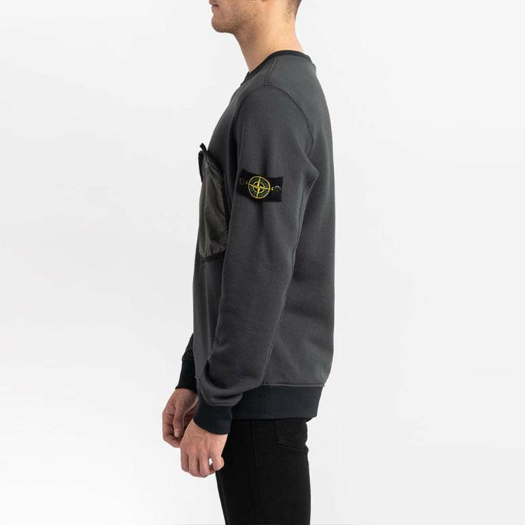 STONE ISLAND Sweatshirt Men's Smoke Gray Mixed Color 711564046-V0067
