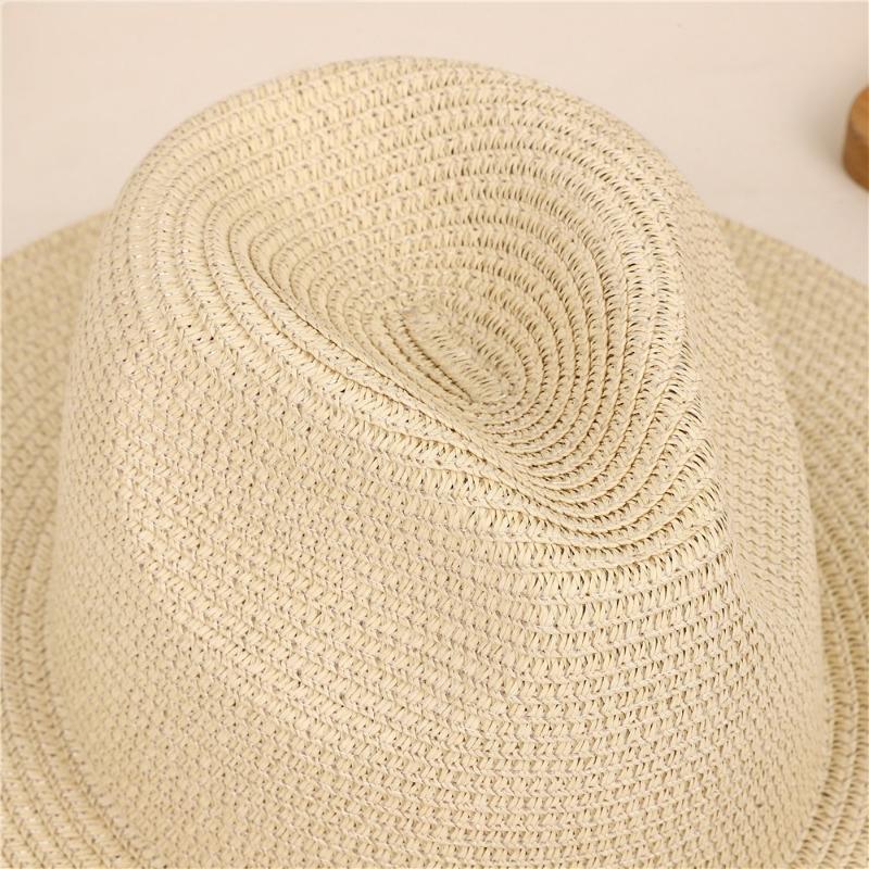 Beach travel vacation outdoor wide edge sunshade sun hat men and women fashion denim straw hat