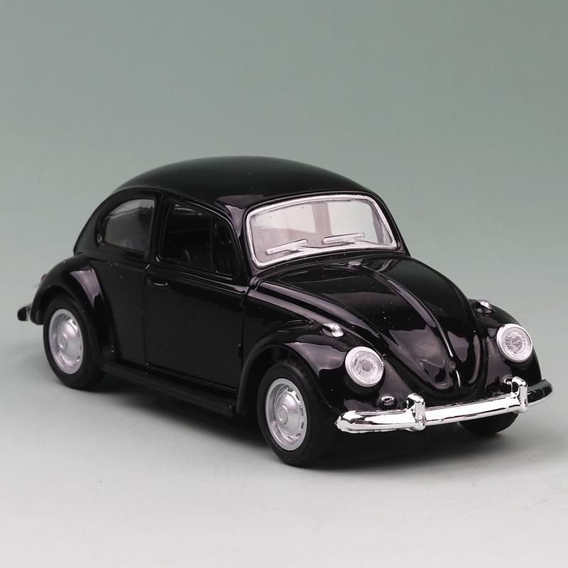 Klassischer 1967 Volkswagen VW Classic Beetle Bug Vintage Maßstab 1:36 Druckguss-Metall-Rückziehauto-Modellspielzeug für Geschenk/Kinder