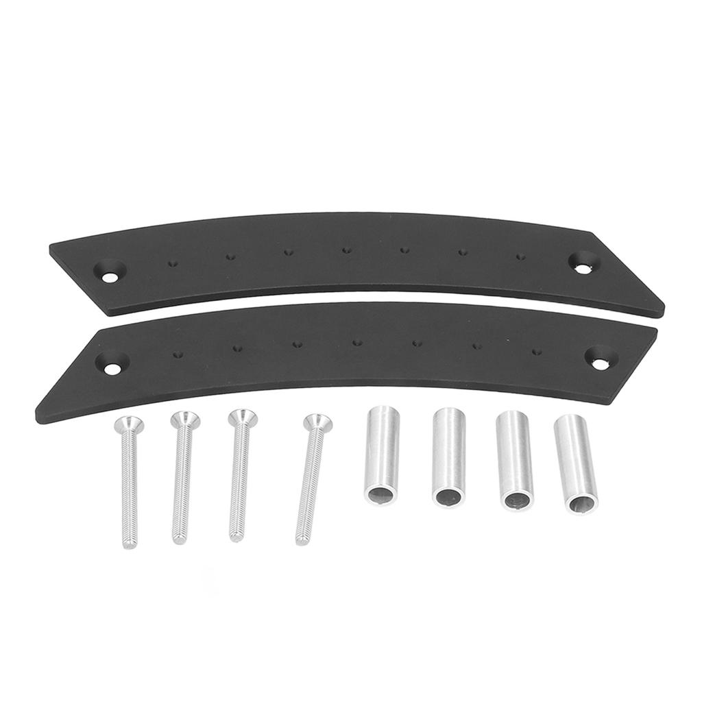 1 Pair Interior Door Pull Handle Aluminum Alloy Inner Door Handle Replacement Car Accessory