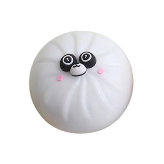 Cartoon Steamed Bun Toy Anti-anxiety Simulated Dumpling Squeeze Sensory Fidget Toy Slow Rising Stress Relief Dough Ball Hand Toy