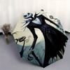 Jack Skellington, Halloween-Stadt Automatisches Öffnungs- und Schließschirm - 8-Speichen FaltDesign, Leicht und Tragbar, Geeignet für den täglichen Gebrauch