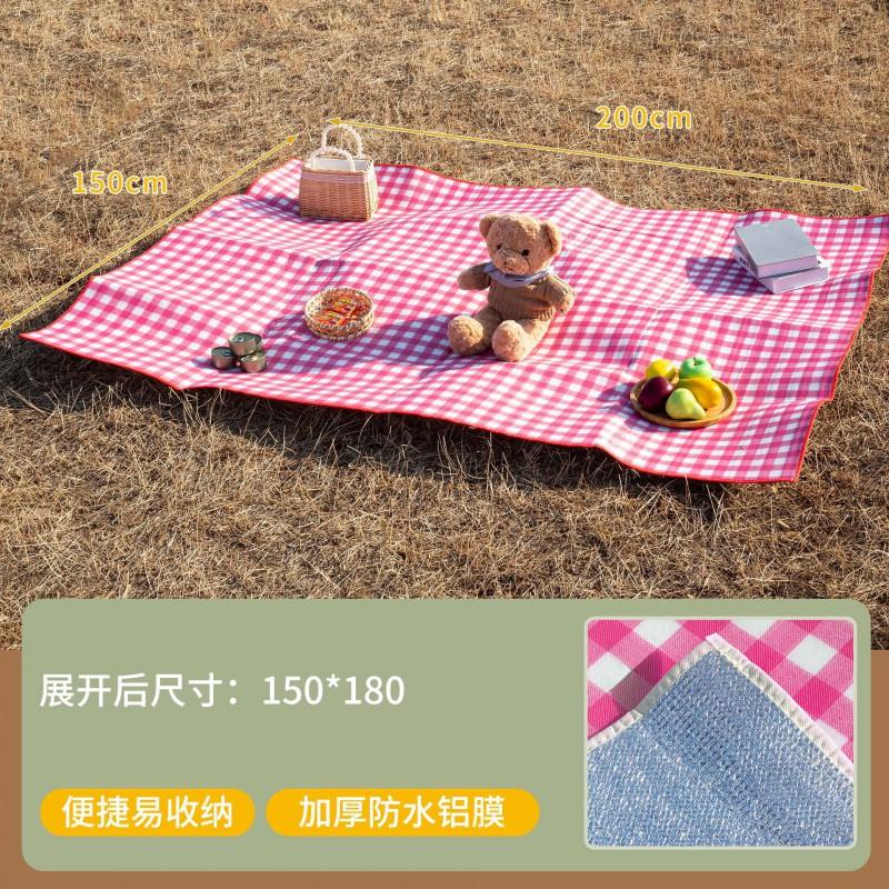 Heavy Duty Aluminum Foil Picnic Blanket Waterproof Camping Mat Anti-Slip Outdoor Ground Cover 6-8 People