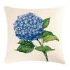 Mother Day Hydrangea Throw Pillow Cover Beautiful Flower Cushions Cover Elegant Pillow Case Fine Linen Material