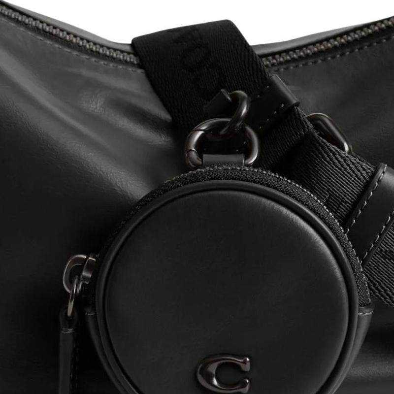 Coach Hall 30 Adjustable Detachable Shoulder Bag Unisex Shoulder Bag Black CY754-BLK