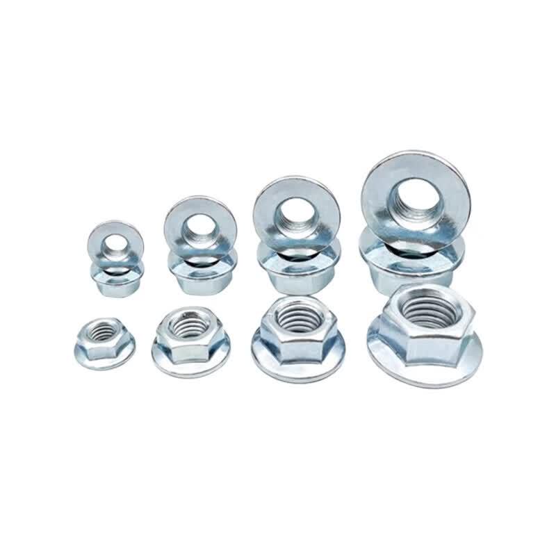 Galvanized Hex Flange Nut M6