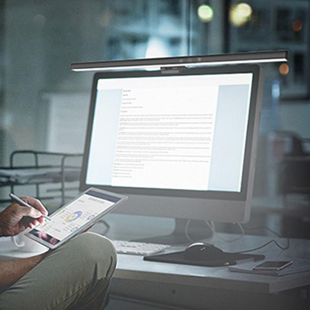 Computer Monitor Light Bar Reduce Eye Fatigue Touch Control LED Computer Monitor Lamp 60min Timing