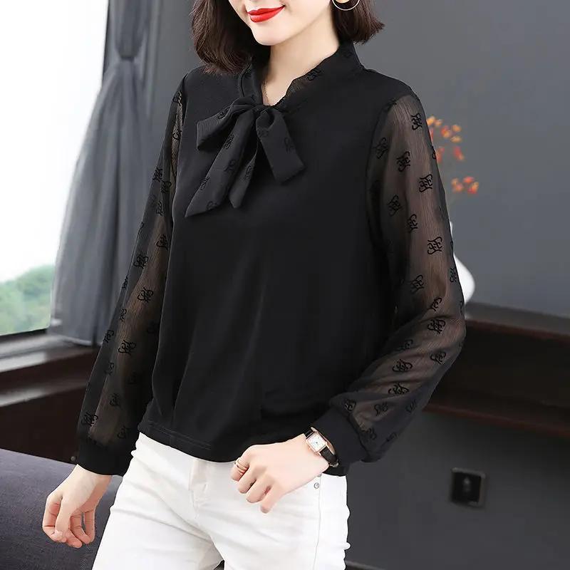 Bottoming Shirt Middle-aged Fashionable Temperament Top New Style Women Age-reducing Loose Slimming