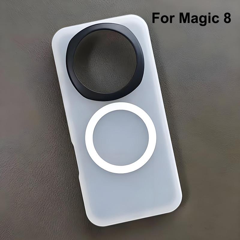 

For Honor Magic 8 & 8 Pro Case Magsafe Luxury Slim Matte Black Translucent Frosted Lightweight Baby Skin Touch Phone Case Cover Pc + tpu
