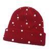 Fashionable Women's Winter Hat with Pearls Role Playing Hat Novelty Thermals Hat Suitable for Everyday Wear