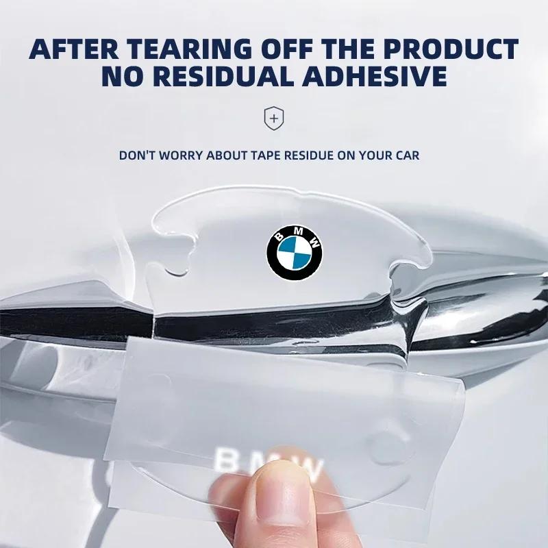 4 pièces Autocollant Bol de Poignée de Porte de Voiture Transparent Pour BMW M M1 M2 M3 M4 M5 M6 F20 G30 F30 F31 E36 E87 E60 E91 X1 X3 X5 Accessoires