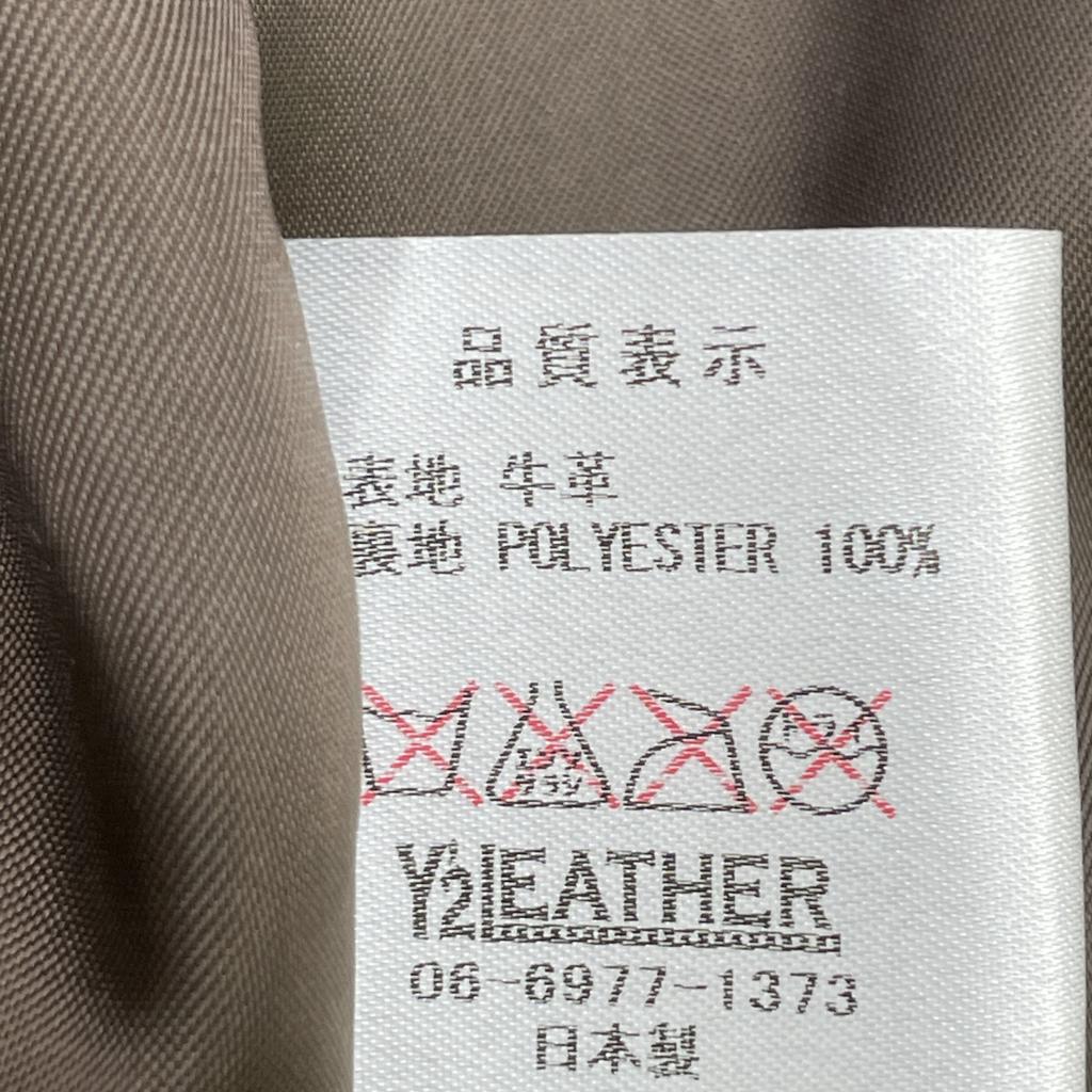 Y'2 LEATHER SR-41 Single Rider's Jacket Jacket 38 BrownUsed