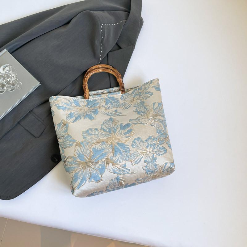 Vintage Chinese Style Crossbody Tote Bag With Internal Pouch For Womens Daily Fashion