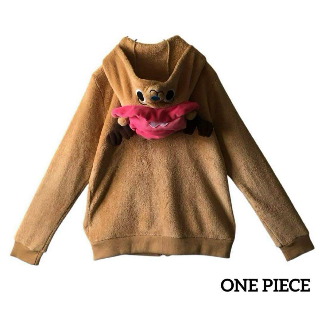 

[USED] ONE PIECE Chopper fleece zip hoodie, popular anime