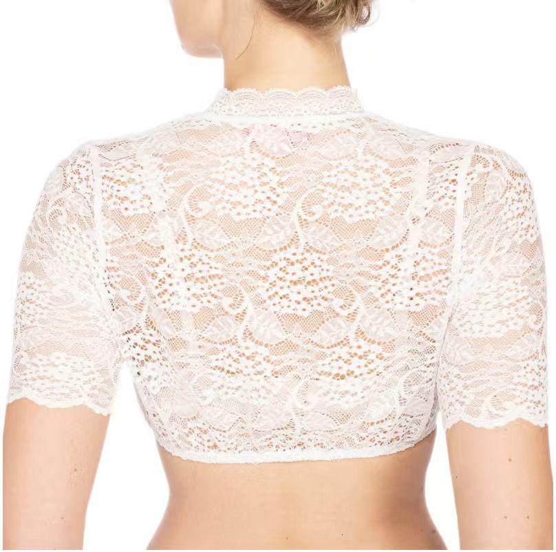 Women's Oktoberfest Lace Patchwork Bust Wrap Top Z28
