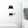 Removable Switch Sticker Cute Black Cat Light Switch Sticker Cartoon Cat