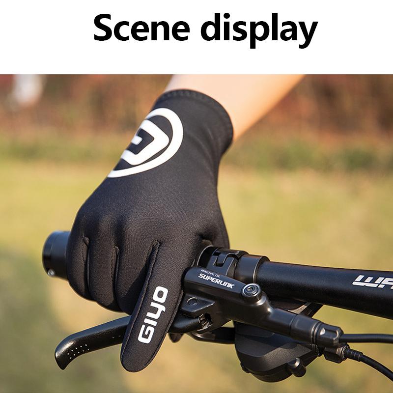 GIYO Winter Gloves Riding Long Finger Autumn For Road MTB Bike Touch Screen Thickened Riding Motorcycle Electric Vehicle Gloves
