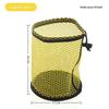 Golf Ball Holding Pouch Durable Drawstring Mesh Net Bag Hold 12/25/50 Balls Portable for Golf Training Competition Travel