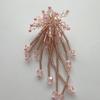 3D Flower Design Shoe Charms Tassel Finished Crystal Beaded Clothing Accessories DIY Long Earrings Beaded Brooch For Crocs Shoes