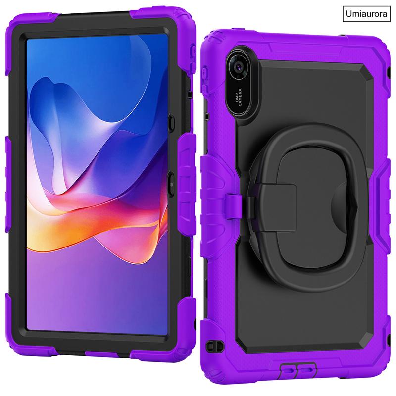 For Xiaomi Redmi Pad 2 Pad2 11 Inch 2025 Heavy Duty Rugged Tablet Case Rotation Pull Ring Stand Strap Shockproof PC Cover Funda