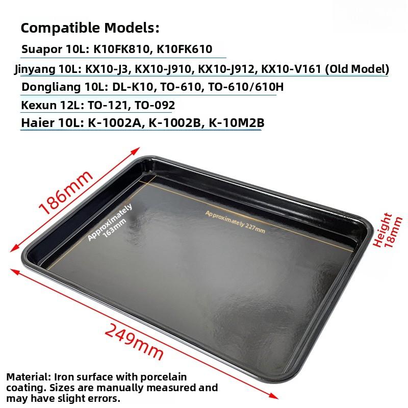 

Easy to Clean Enamel Baking Tray for Home Oven Rectangular Oil Catching Tray Cake Roll Tray Baking Tray